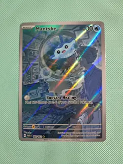 NM/M Mantyke - 189/182 - Paradox Rift - Illustration rare - Pokemon TCG - Image 1