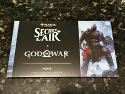Magic: The Gathering Secret Lair x God of War Norse NEW SEALED Traditional Foil - Image 1