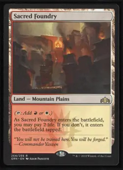 SACRED FOUNDRY Guilds of Ravnica Magic: The Gathering NM - Image 1