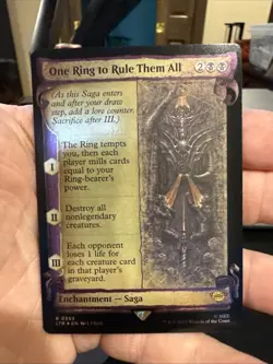 One Ring to Rule Them All (Showcase Scrolls Foil) Lord of the Rings 553 NM - Image 1