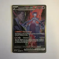 Pokemon Team Rocket’s Mewtwo EX 231/182 Destined Rivals SIR NM Condition - Image 1