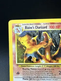 Blaine’s Charizard 2/132 Holo Rare Gym Challenge Pokemon WOTC LP/MP - Image 2