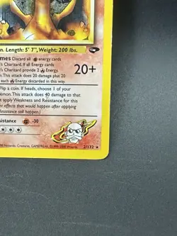 Blaine’s Charizard 2/132 Holo Rare Gym Challenge Pokemon WOTC LP/MP - Image 4