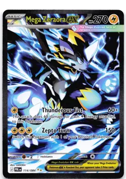 Mega Zeraora ex 114/084 Holo Pitch Black - Image 1