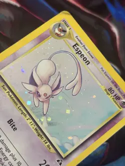 Pokemon TCG Espeon 1/75 Neo Discovery Holo 1st Edition Vintage 2001 Swirl HP - Image 4