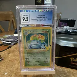 The Pokemon Company CGC 9.5 Venusaur 15/102 Celebrations Holo ENG 2021 - Image 1