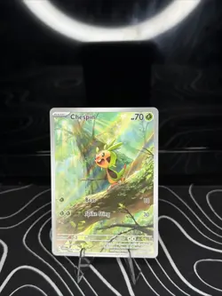 Chespin 087/086 IR Chaos Rising Illustration Rare Pokemon Card NM - Image 1