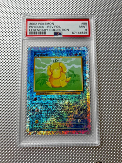 POKEMON WOTC 2002 LEGENDARY COLLECTION REVERSE HOLO PSA 9 MINT PSYDUCK - Image 1