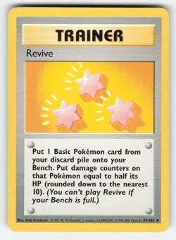 Pokemon REVIVE 89/102 Base Set Unlimited LP - Image 1