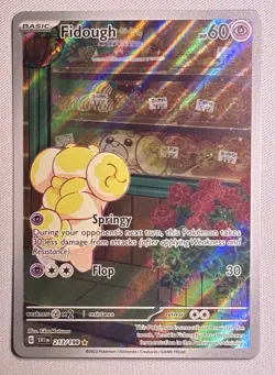 Pokemon TCG Fidough 213/198 Scarlet & Violet Base Set Holo Illustration Rare NM - Image 1