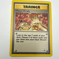 Pokemon Misty's Wrath Gym Heroes 114/132 Unlimited Regular Uncommon Eng 2000 - Image 1