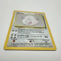 Pokemon Chansey Base Set 2 003/130 Holo Rare English 120 HP 2000 Basic - Image 3