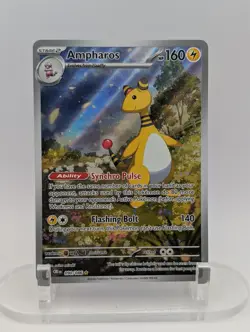 Pokemon Ampharos 090/086 Illustration Rare Chaos Rising Full Art Holo NM ENGLISH - Image 1