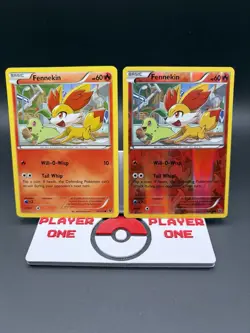 Pokemon Fennekin 10/124 Fates Collide Non Holo/reverse Holo 2 Card Lot - Image 1