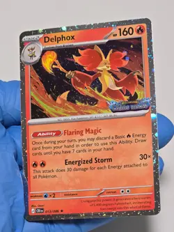 Pokemon Delphox 013/086 Chaos Rising Stamped Holo Card NM - SEE VIDEO - Image 3
