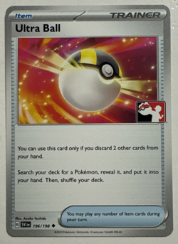 Pokemon TCG - Ultra Ball 196/198 - Prize Pack Series - Play! Pokemon - NM - Image 1