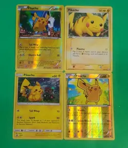 Pokemon Legendary Pikachu Holo, Reverse Holo, Reg Lot Of 4 Cards SM86 & More - Image 2
