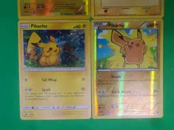Pokemon Legendary Pikachu Holo, Reverse Holo, Reg Lot Of 4 Cards SM86 & More - Image 4