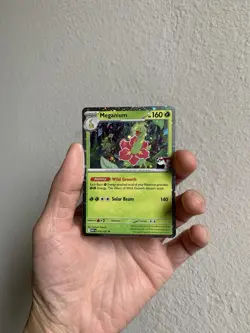 Meganium 010/132 NM Cosmos Holo - Prize Pack Series 9 - Play! Pokemon Stamped - Image 2