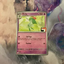 Kirlia 059/132 NM - Prize Pack Series 9 - Play! Pokemon Stamped - Image 1