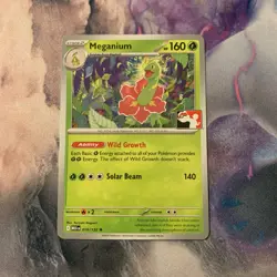 Meganium 010/132 NM - Prize Pack Series 9 - Play! Pokemon Stamped - Image 1