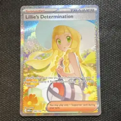 Pokemon TCG Lillie's Determination 184/236 SIR Mega Evolution Full Art Holo EN - Image 1