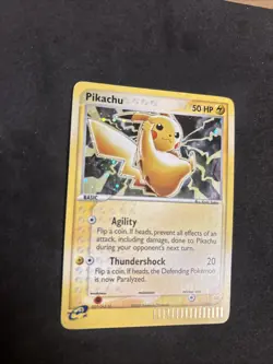 2003 Pokemon Pikachu #012 Black Star Promo Cosmos Holo EX Series Collector's Tin - Image 2