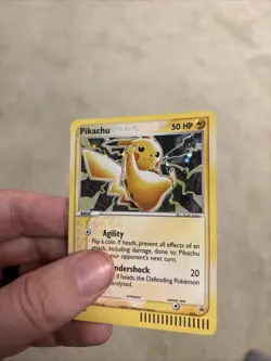 2003 Pokemon Pikachu #012 Black Star Promo Cosmos Holo EX Series Collector's Tin - Image 4