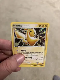 2003 Pokemon Pikachu #012 Black Star Promo Cosmos Holo EX Series Collector's Tin - Image 5