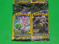 Rare Hanger Lot of 4Pokemon Sun & Moon Unbroken Bonds 3-Card Booster Packs New - Image 3