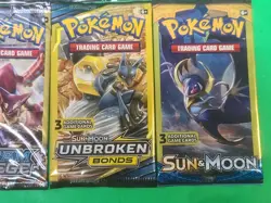 Pokemon Sun & Moon And XY Series Booster Packs 3 Cards Lot Of 8 Factory Sealed - Image 4