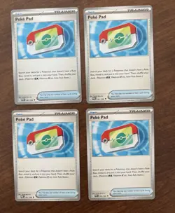 Poke Pad Non-Holo Playset (x4) - Pokemon Perfect Order 081/088 - Image 1