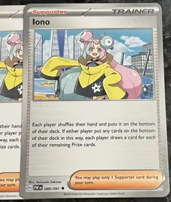 4x Iono 080/091 x4 Paldean Fates Pokemon TCG Playset NM/M - Image 2