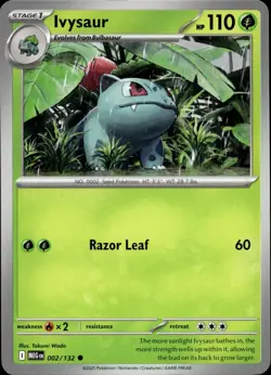 IVYSAUR 002/132 Mega Evolution TCG Pokemon Card Near Mint - Image 1