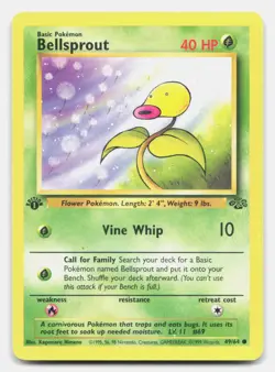 Bellsprout 49/64 Common Jungle Pokemon 1st Edition LP - Image 1