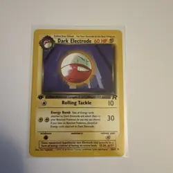 Dark Electrode 34/82 Team Rocket 1st Edition Pokemon Card - Image 1