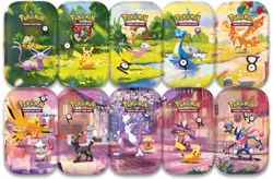 PRESALE Pokemon 30th Anniversary Mini Tin Display Factory Sealed (10 Mini Tins) - Image 2
