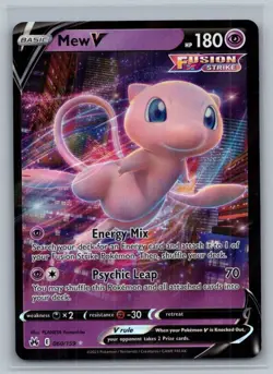 Mew V 060/159 Holo V Rare Crown Zenith Pokemon Near Mint - Image 1