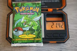 21.42g - Pokemon 1999 Jungle Unlimited Booster Pack Scyther Vintage WOTC - Image 1