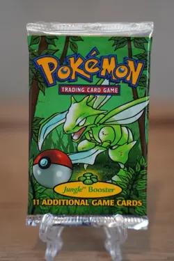 21.42g - Pokemon 1999 Jungle Unlimited Booster Pack Scyther Vintage WOTC - Image 2
