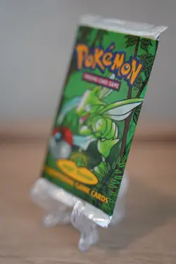 21.42g - Pokemon 1999 Jungle Unlimited Booster Pack Scyther Vintage WOTC - Image 4