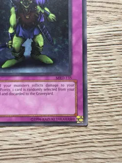 Yu-Gi-Oh Robbin’ Goblin 1st Edition MRD-135 Rare Near Mint - Image 3
