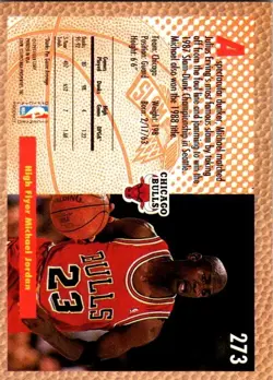 1992-93 Fleer #273 Michael Jordan - With Ewing Slam Dunk Bulls - Image 2