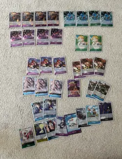 One Piece TCG EB02 + EB04 Rare Foil Bulk Lot - 34 Cards Total (3x Playsets) NM - Image 1