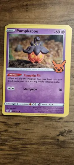 Pumpkaboo Trick or Trade - Pokemon TCG - Promo - LP - Free UK P&P - Image 1