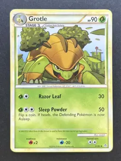 Pokemon TCG Grotle Heartgold & Soulsilver Unleashed 31/95 Regular LP - Image 1