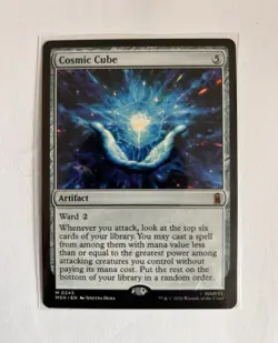 MTG Marvel Super Heroes Cosmic Cube Mythic Artifact 245 English - Image 1