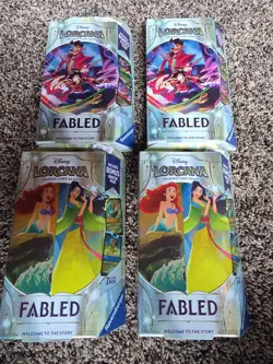 LOR Lorcana: Fabled Starter Decks [Set of 4] Emerald & Ruby Amber & Sapphire - Image 2