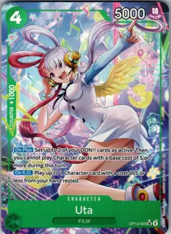 Uta (Alternate Art) Foil SR Carrying On His Will OP13-023 NM - Image 1