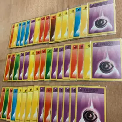 47 Shadowless Energy Cards | Pokemon TCG Base Set | 40 NM condition; 7 LP - Image 1